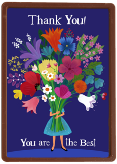 Bedankt kaart Ylva Svensson bloemen