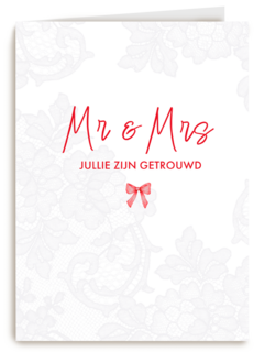 Mr Mrs jullie zijn getrouwd