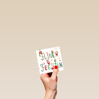 Klassieke kerstkaart