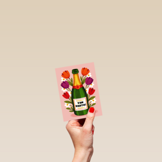 Verjaardag Bloemen En Champagne