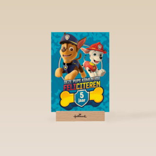 Paw Patrol kaart deze pups komen jou feliciteren