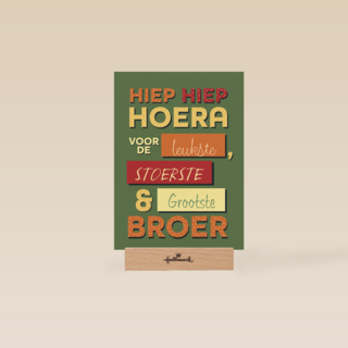 een verjaardagskaart voor een broer