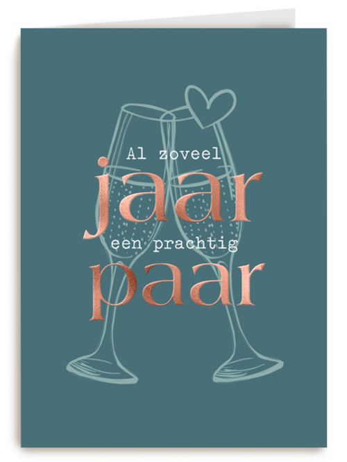 al zoveel jaar een prachtig paar