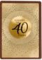Verjaardagskaart leeftijden 40 Cheers to forty years goud