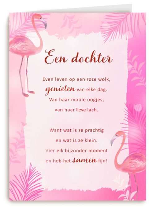 Baby kaart Dochter More than words