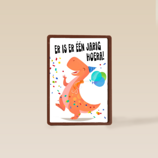 er is een jarig t rex hoera