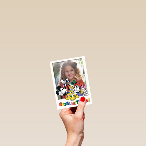 Mickey and Friends foto verjaardagskaart