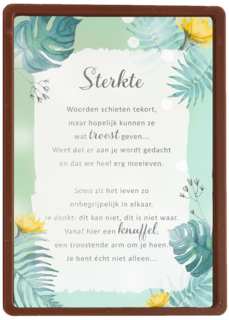 Sterktekaart troost More than words