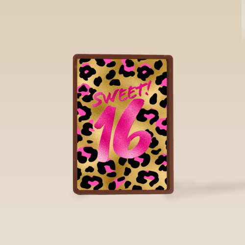 Verjaardagskaart sweet 16 tiener meisje
