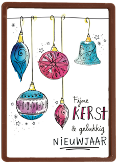kerstkaart Fijne kerst en gelukkig NIEUWJAAR