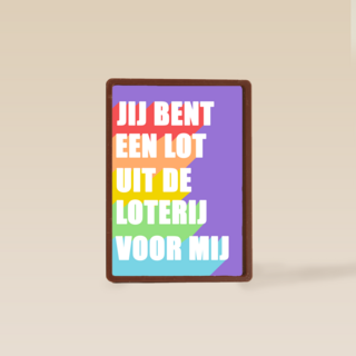 Liefde kaart lot uit de loterij