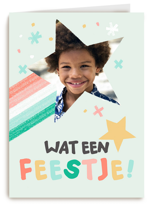 Fotokaart wat een feestje