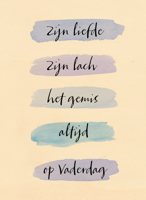 vaderdag kaart herinnering