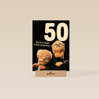 muppets verjaardagskaart statler en waldorf