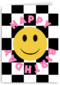 verjaardag kaart hip happy birthday smile