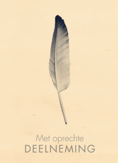 Concoleance veer met oprechte deelneming