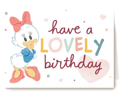 Disney Katrien Duck verjaardagkaart