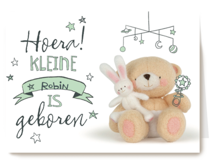 Hoera klein beertje