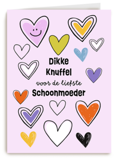 Moederdag dikke knuffel paars