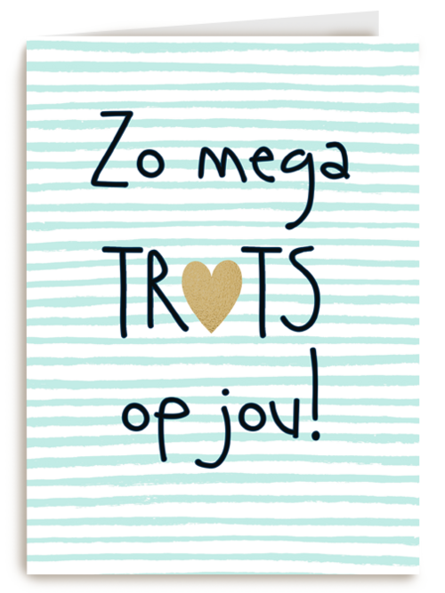 geslaagd kaart zo mega trots op jou