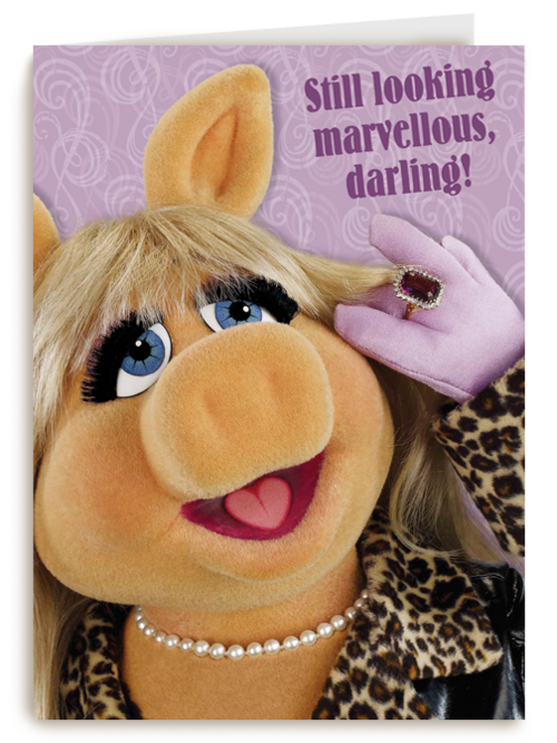 miss piggy met ring en ketting