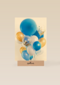 van harte met deze blauwe ballonnen