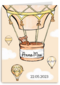 Geboorte felicitatie ballon met beer