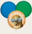 Ballonnentros Happy Birthday Lama Oranje