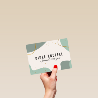 vaderdag kaart stijlvol dikke knuffel