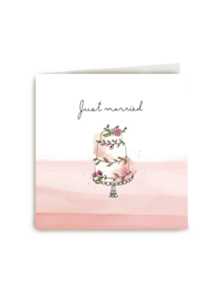 watercolor just married