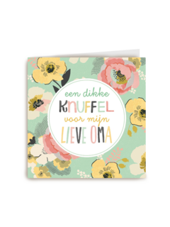 moederdag hip een dikke knuffel voor mijn lieve oma