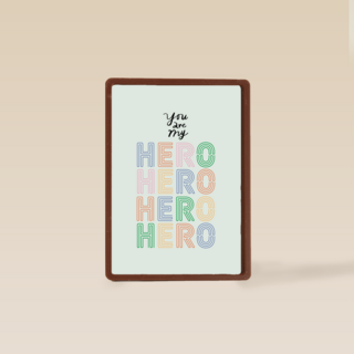 Complimentkaart you are my hero