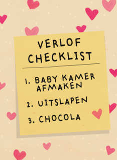 zwangerschap verlof checklist