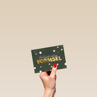 Proficiat vormsel groen
