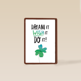 groen klavertje vier met quote