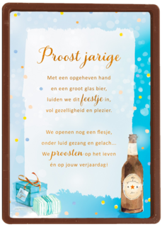 Verjaardagskaart Proost jarige More than words