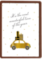 kerstkaart auto it is the most wonderful time of the year