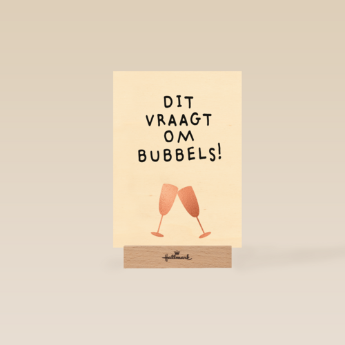 Felicitatie kaart man vrouw dit vraagt om bubbels