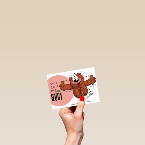 funny mail this is a paper hug