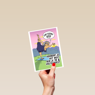voordat je het weet ben je 70 en vastgeroest