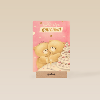 Trouwkaart Forever Friends Jullie zijn getrouwd
