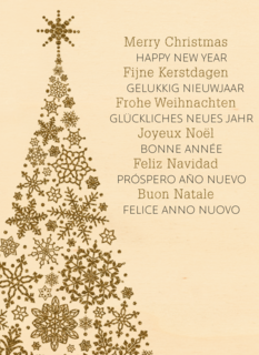 kerstboom van sneeuw