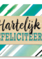 gefeliciteerd groene strepen