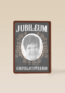 fotokaart jubileum  grijs met sierlijk patroon