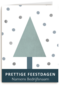 Kerstkaart zakelijk driehoek kerstboom