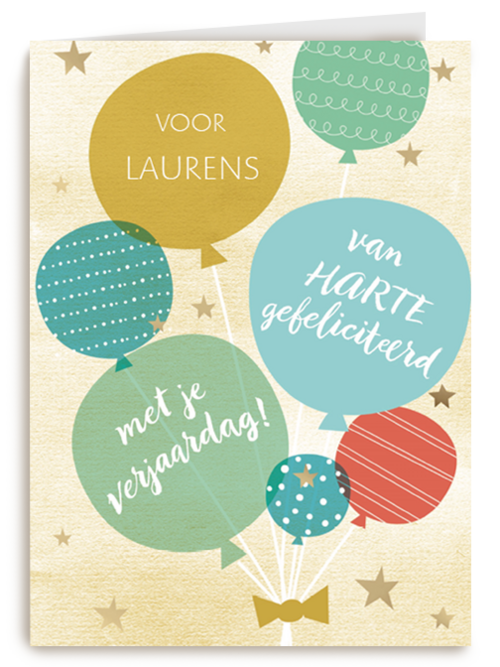 verjaardag man classics van harte gefeliciteerd ballon
