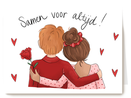 valentijn kaart matia studio samen voor altijd