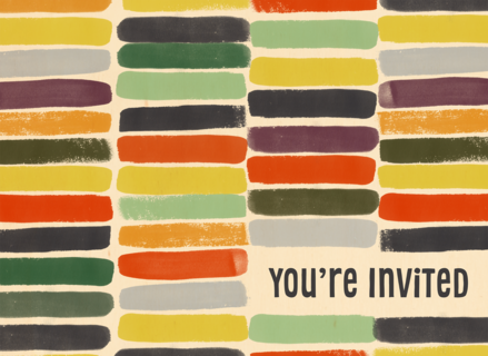You&sbquo;&Auml;&ocirc;re Invited Kleurrijke Strepen