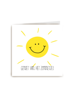 geniet van het zonnetje