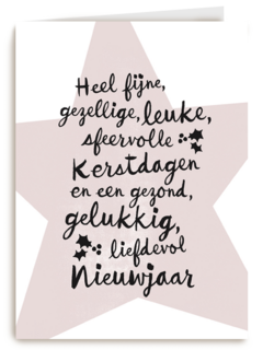 kerstster tekst hip